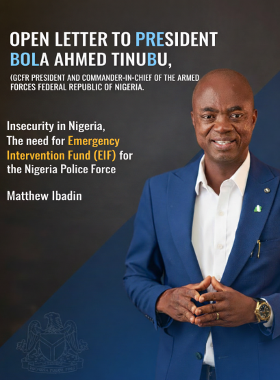 OPEN LETTER TO PRESIDENT BOLA AHMED TINUBU